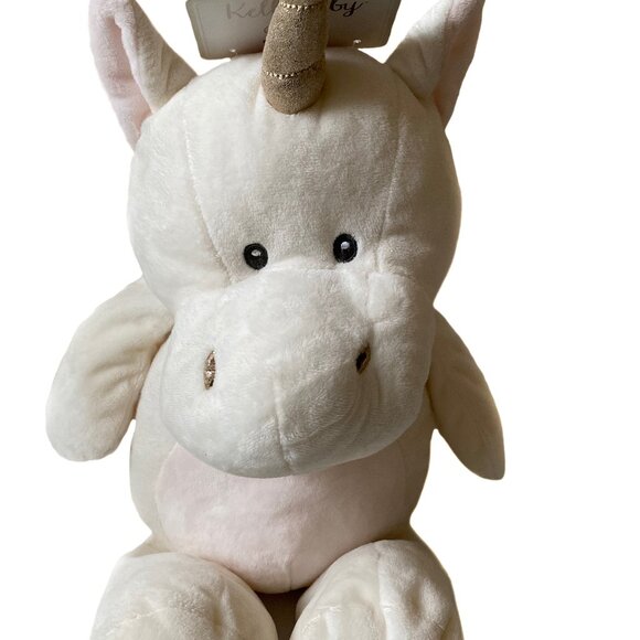 Kellytoy Other - KellyToy Kelly Baby 20" Cuddle Baby White Unicorn Rattle Plush Age 0+